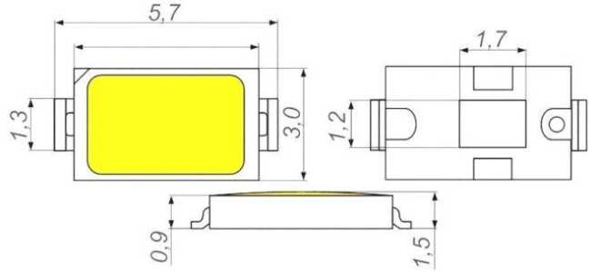 Cветодиодные ленты и модули SMD led 5730: характеристики, схемы