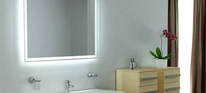 Зеркало в ванную с подсветкой — виды, особенности, выбор