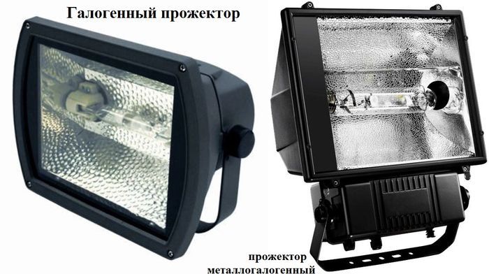 Различные виды прожекторов