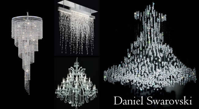 Хрустальные люстры марки Daniel Swarovski