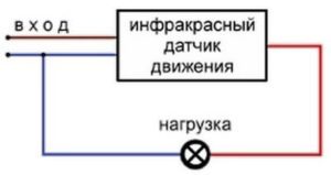 Схема подключения датчика, минуя выключатель