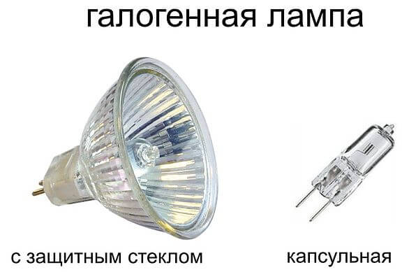 Разновидности ламп