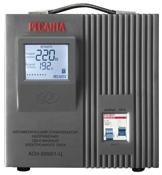 Стабилизатор напряжения РЕСАНТА ACH-5000/1-Ц (5 кВт)