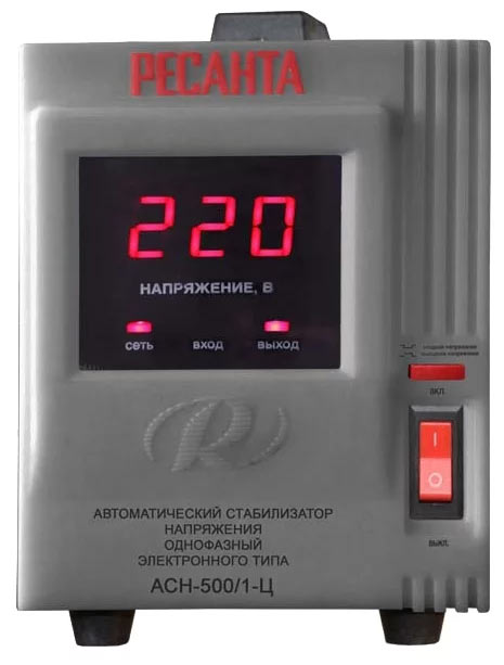Стабилизатор напряжения РЕСАНТА ACH-500/1-Ц (0,5 кВт)