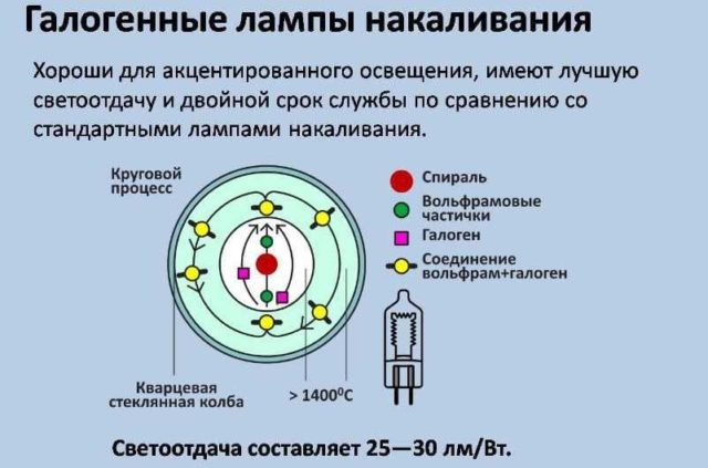 Галогенные лампы накаливания - более "продвинутый" вариант